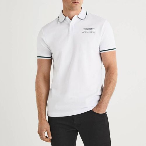 AMR Contrast Tipping Cotton Polo Shirt - Hackett London - Modalova