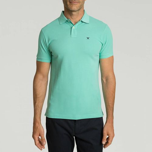 Blue Slim Fit Cotton Polo Shirt - Hackett London - Modalova