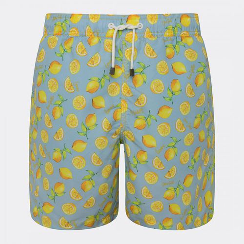 Yellow Lemon Print Swim Shorts - Hackett London - Modalova
