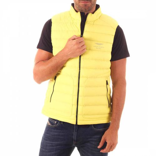 Yellow Quilted AMR Gilet - Hackett London - Modalova