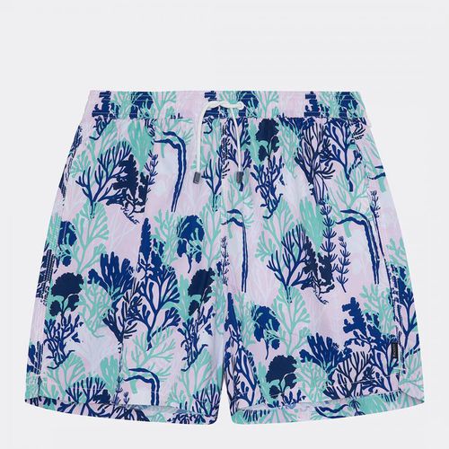 Purple Coral Print Swim Shorts - Hackett London - Modalova