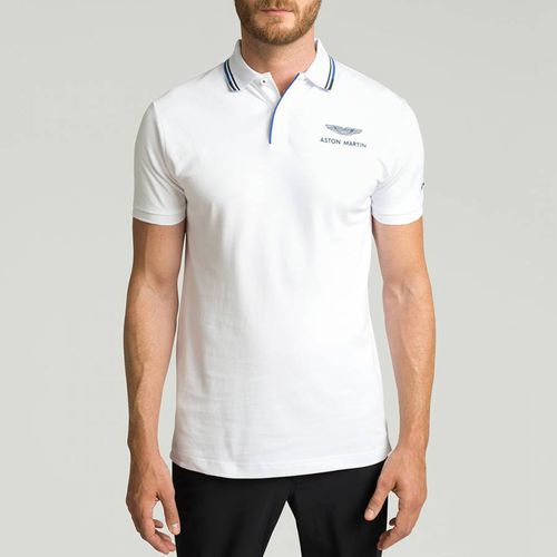 AMR Tipped Collar Cotton Polo Shirt - Hackett London - Modalova