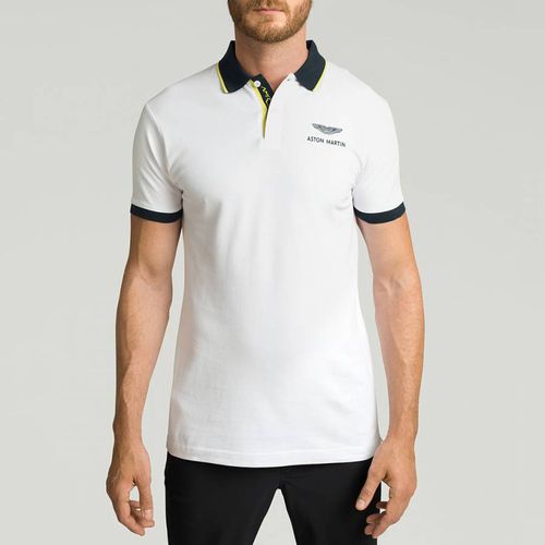 AMR Tipped Contrast Cotton Polo Shirt - Hackett London - Modalova
