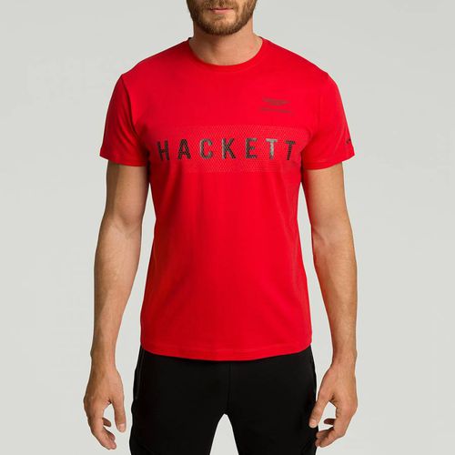 Red AMR Cotton T-Shirt - Hackett London - Modalova