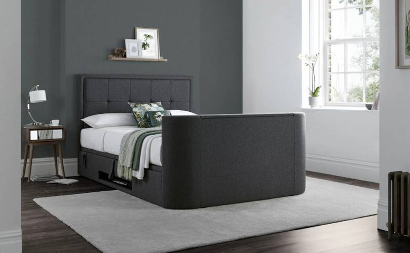 Eston Double Grey - TV Bed Store - Modalova