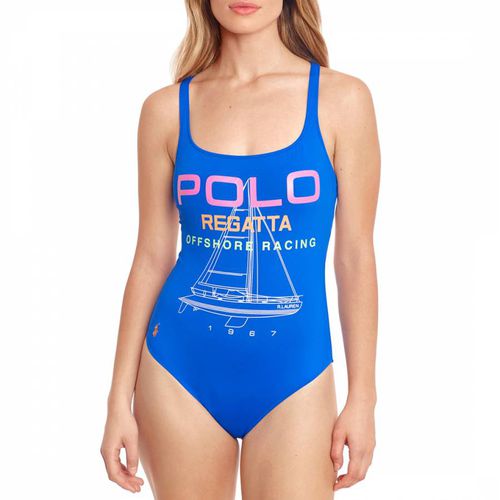 Blue Regatta scoop racer swimsuit - Polo Ralph Lauren - Modalova