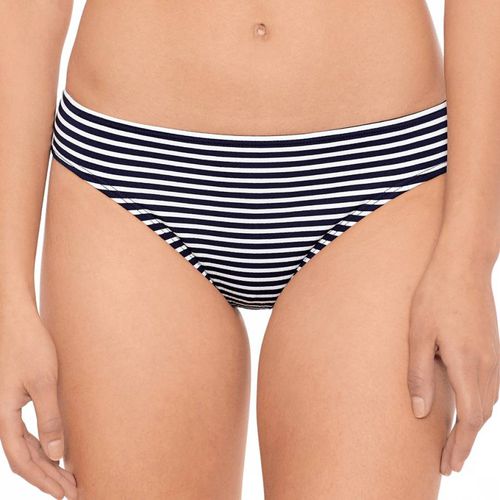 Navy Contrast Stripe Hipster Bikini Bottoms - Lauren Ralph Lauren - Modalova