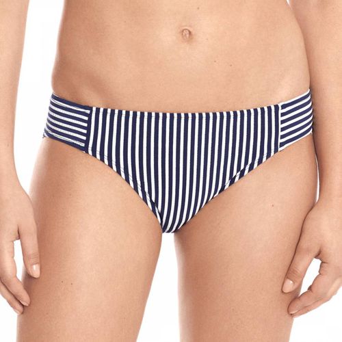 Navy Contrast Stripe Bikini Bottoms - Lauren Ralph Lauren - Modalova