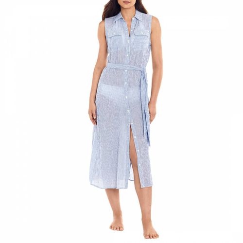 Blue Maxi Shirt Dress - Lauren Ralph Lauren - Modalova