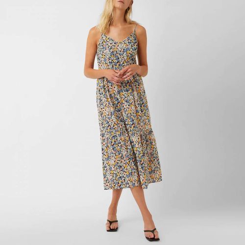 Multi Floral Print Tiered Cotton Dress - Great Plains - Modalova