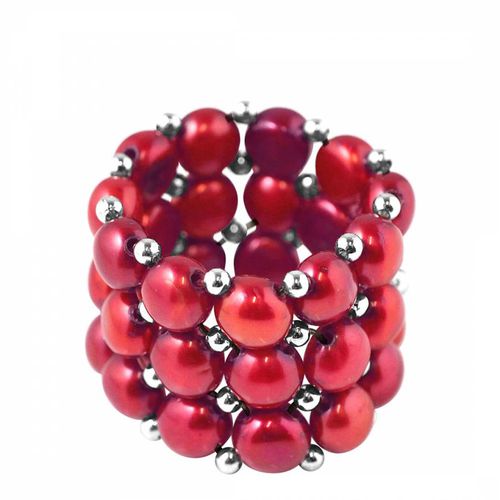 Cherry 3 Row Real Freshwater Pearl Ring - Ateliers Saint Germain - Modalova