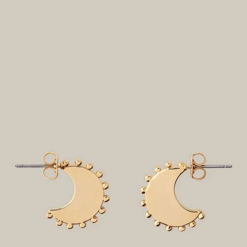 Gold Crescent Earrings - WHISTLES - Modalova
