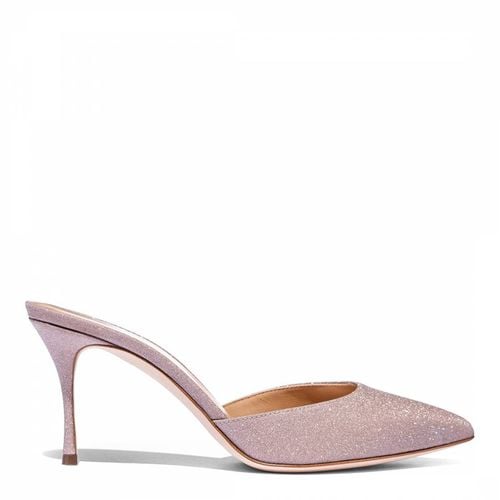 Pink Glitter Court Open Back Heels - Sergio Rossi - Modalova