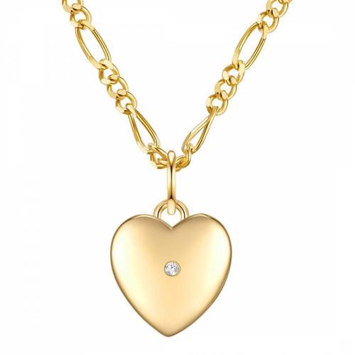 Yellow Heart Shape Pendant Necklace - Lindenhoff - Modalova