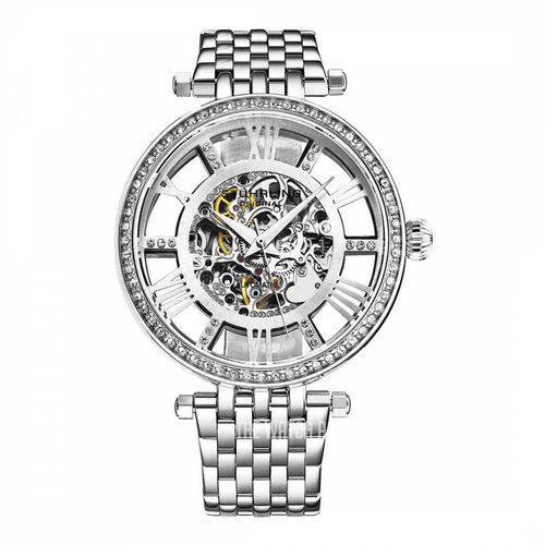 Women's Crystal Studded Automatic Bracelet Watch - Stuhrling - Modalova