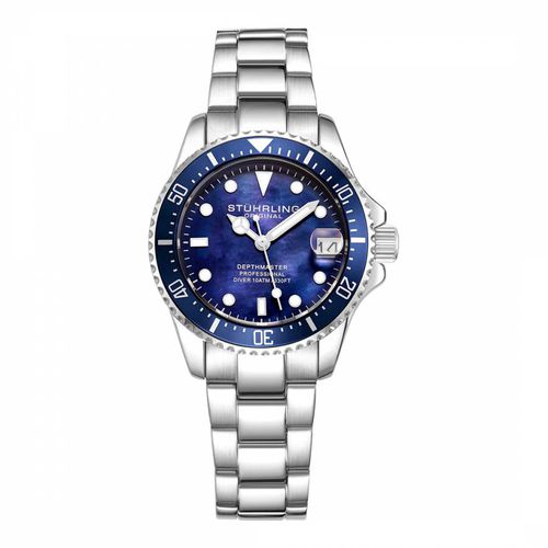 Women's /Dark Blue Diver Dial Watch - Stuhrling - Modalova