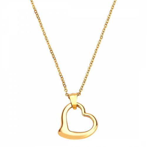 K Gold Open Heart Iconic Necklace - Chloe Collection by Liv Oliver - Modalova