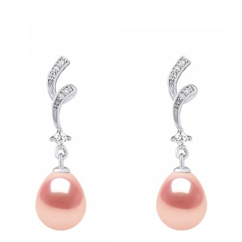 Silver/ Whirlpool Real Cultured Freshwater Pearl Earrings - Atelier Pearls - Modalova