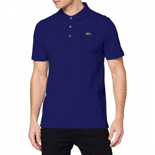 Navy Blue Short Sleeve Polo Shirt - Lacoste - Modalova