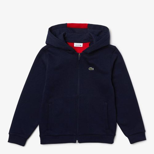 Teen Boy's Zipped Fastening Cotton Blend Hoodie - Lacoste - Modalova