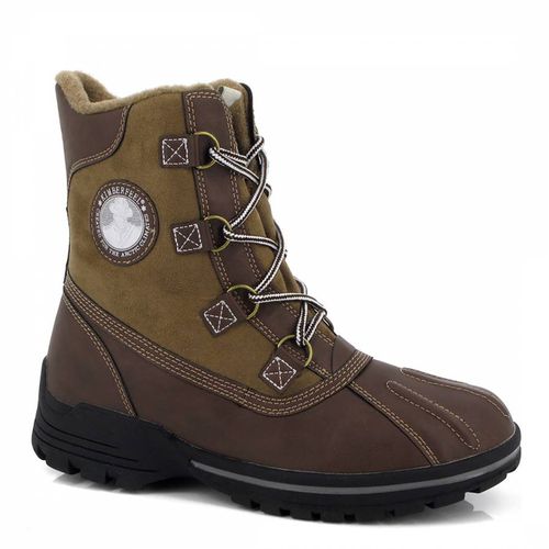 Brown Ziekel Waterproof Winter Boots - Kimberfeel - Modalova
