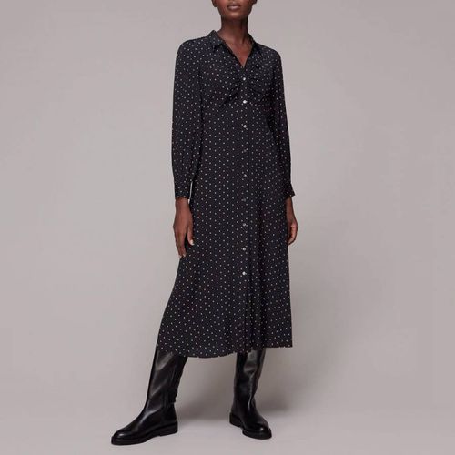 Black Star Print Shirt Dress - WHISTLES - Modalova