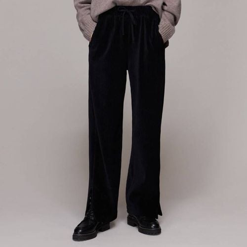 Navy Millie Wide Leg Trousers - WHISTLES - Modalova