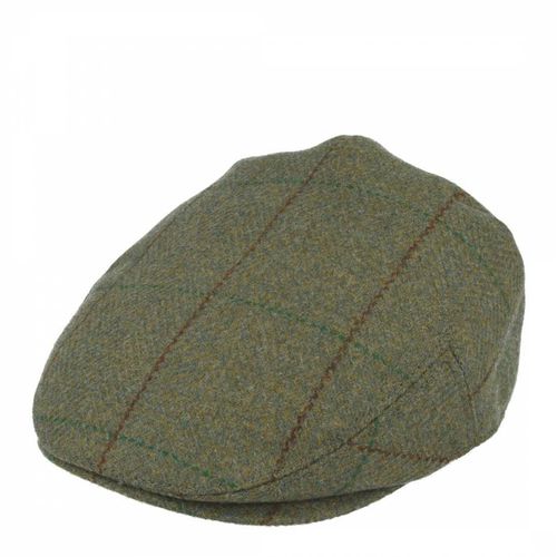 Unisex Green Wool Flat Cap - Gladwin Bond - Modalova