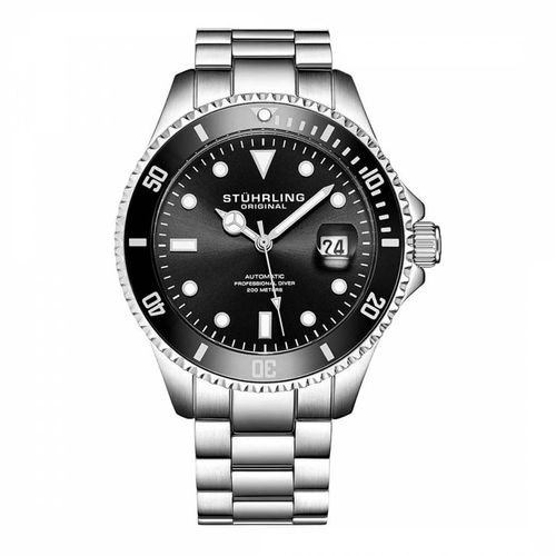 Men's /Black Regatta Automatic Dive Watch 42mm - Stuhrling - Modalova