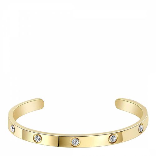 K Gold Open Cuff Cz Bangle - Stephen Oliver - Modalova