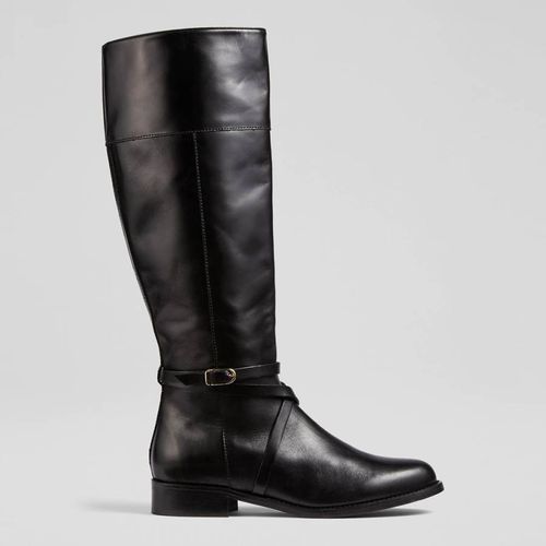 Black Leather Bonnie Riding Boots - L K Bennett - Modalova