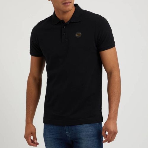 Black Patch Logo Cotton Polo Shirt - Cavalli Class - Modalova
