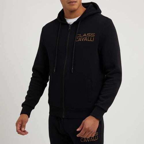 Black Logo Zipped Hoodie - Cavalli Class - Modalova