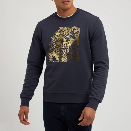 Grey Chest Logo Cotton Sweatshirt - Cavalli Class - Modalova