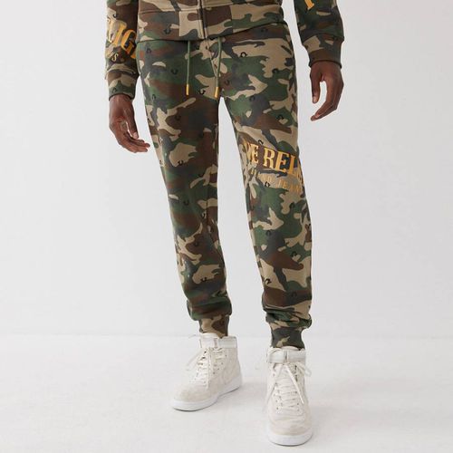 Camo Print Cotton Blend Joggers - True Religion - Modalova