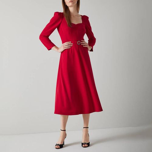Red Katerina Belted Dress - L K Bennett - Modalova