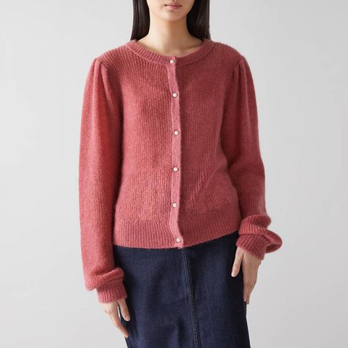 Dark Pink Gina Wool Blend Cardigan - L K Bennett - Modalova