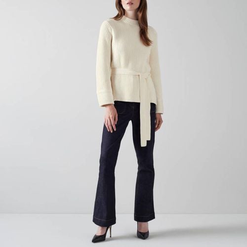 Cream Sunniva Cotton Blend Jumper - L K Bennett - Modalova