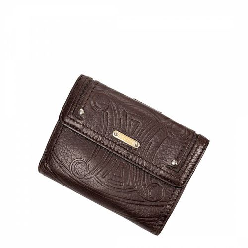 Dark Brown Compact Wallet - Vintage Celine - Modalova