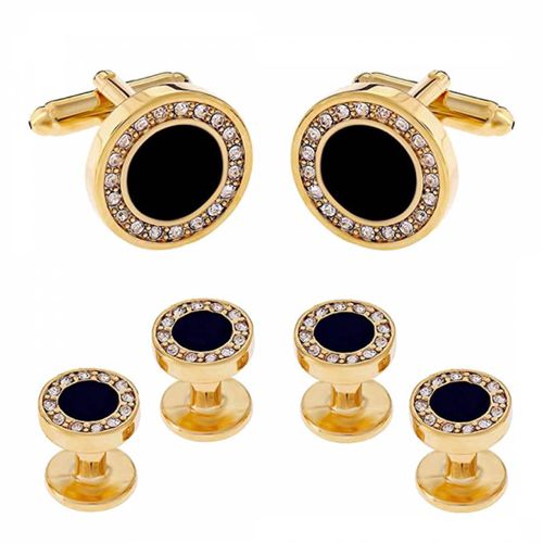 K Onyx Embelished Cufflink Set - Stephen Oliver - Modalova