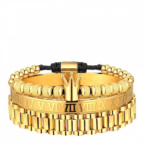K Gold Bangle Bracelet Set - Stephen Oliver - Modalova