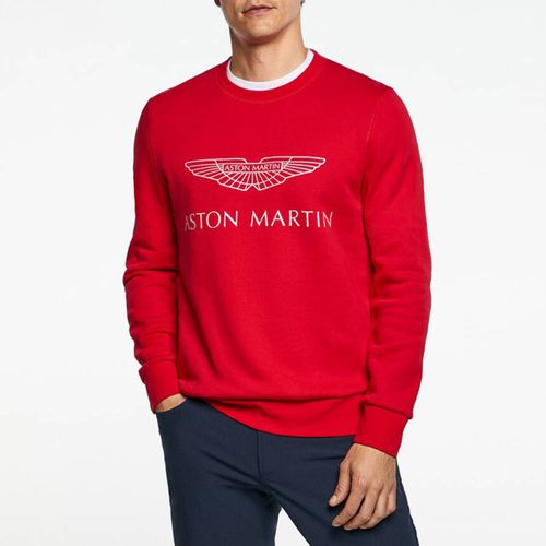 Red AMR Cotton Sweatshirt - Hackett London - Modalova
