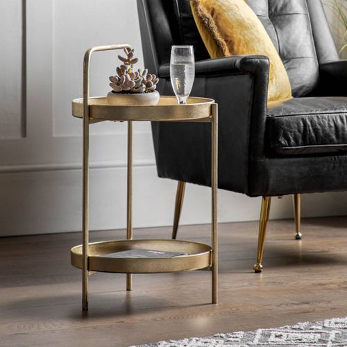 Carson Side Table Gold - Gallery Living - Modalova