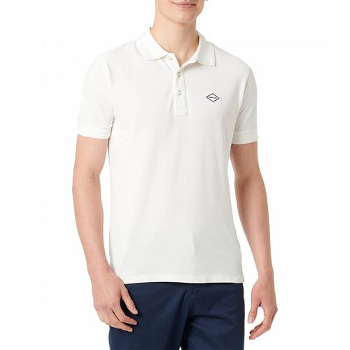 White Cotton Pique Polo Shirt - Replay - Modalova