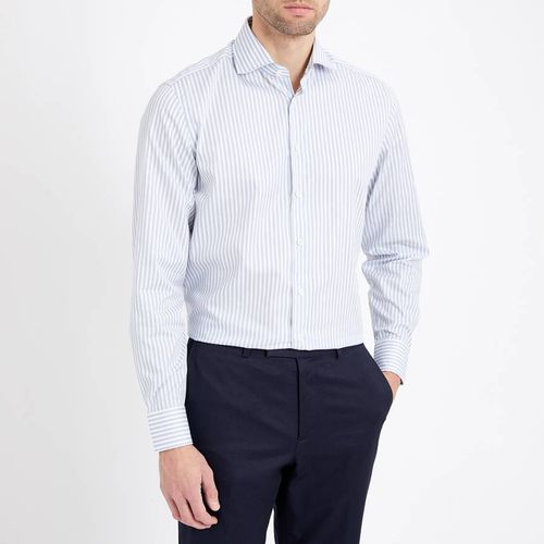 Light Striped Long Sleeve Cotton Shirt - Hackett London - Modalova