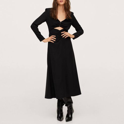 Black Cut-Out Detail Dress - Mango - Modalova