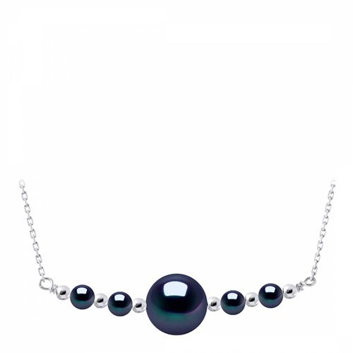 Tahiti Style/Silver Real Cultured Freshwater Pearl Necklace - Mitzuko - Modalova