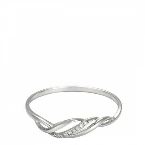 Diamond Embellished Twist Ring - Le Diamantaire - Modalova