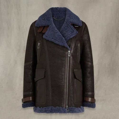 Brown Finch Leather Jacket - Belstaff - Modalova