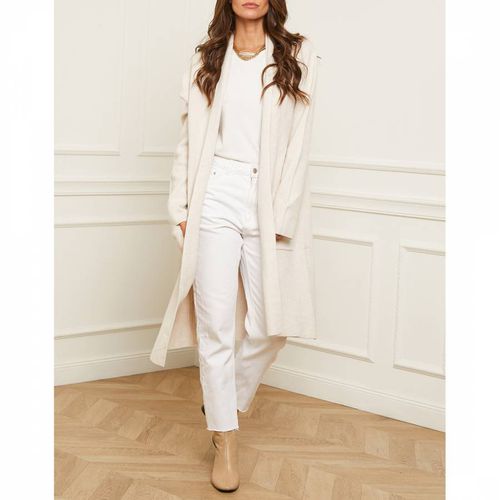 Ivory Longline Cashmere Blend Cardigan - SOFT CASHMERE - Modalova